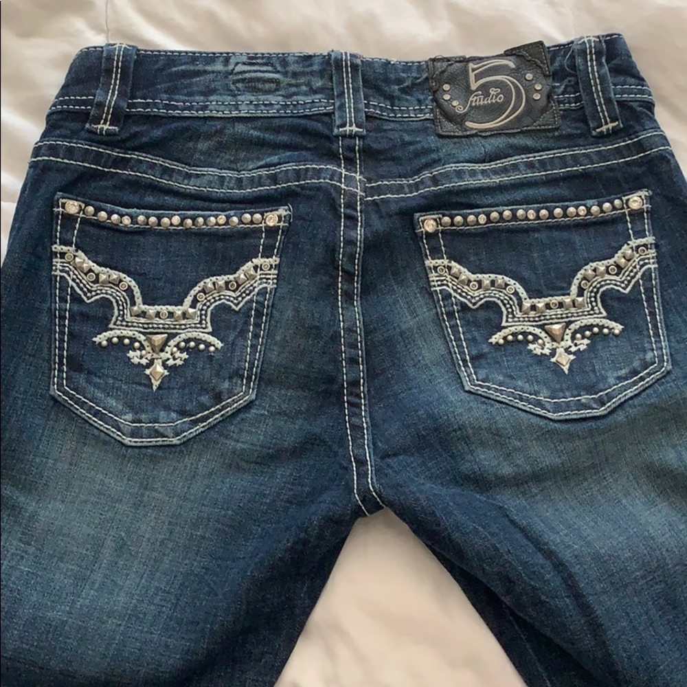 Studio 5 Rhinestone Jeans - Picture 3 of 4